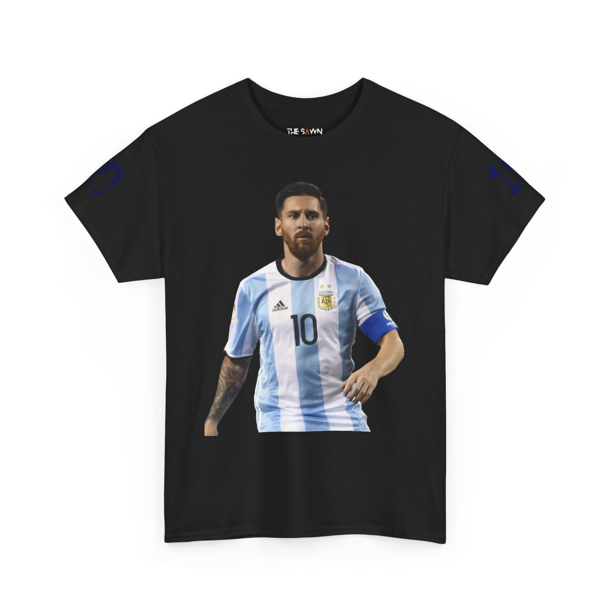 Messi Inspired Unisex Cotton Tee, Football Fan Apparel