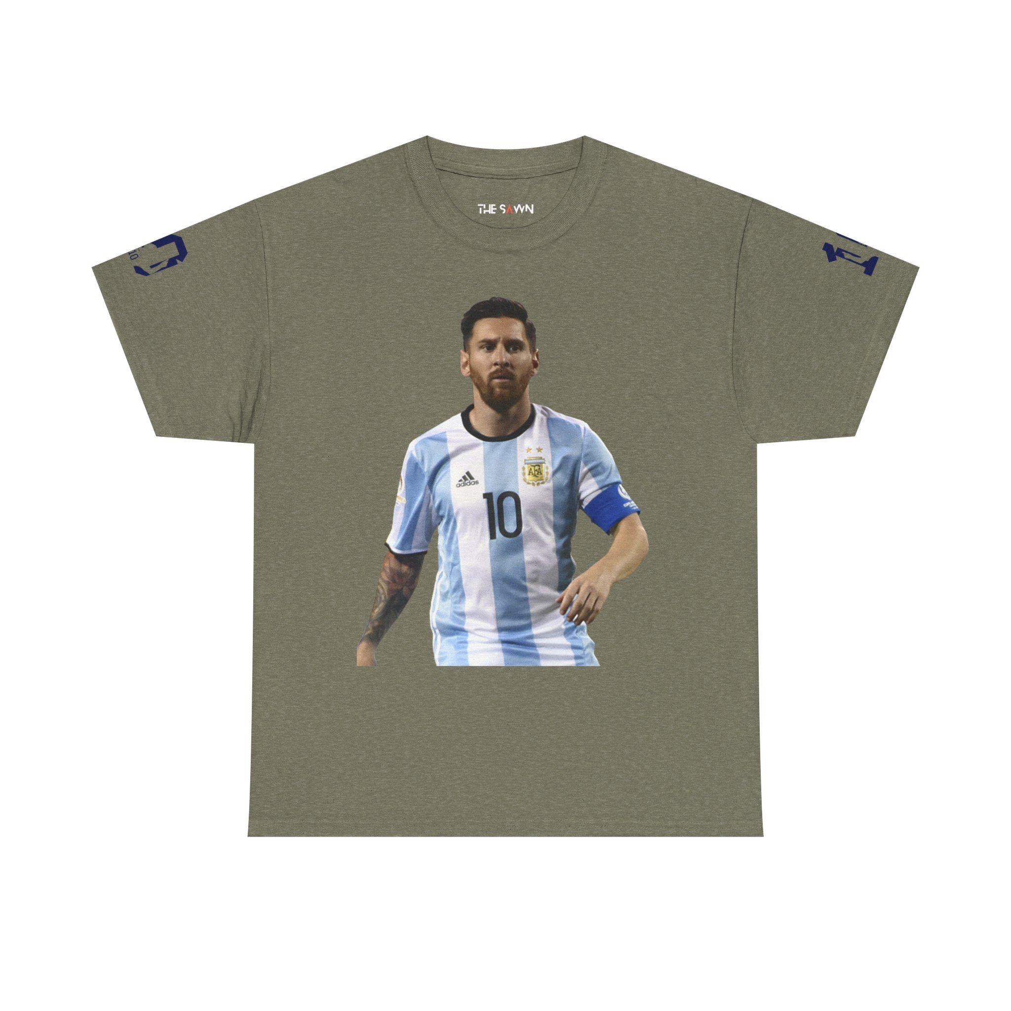 Messi Inspired Unisex Cotton Tee, Football Fan Apparel