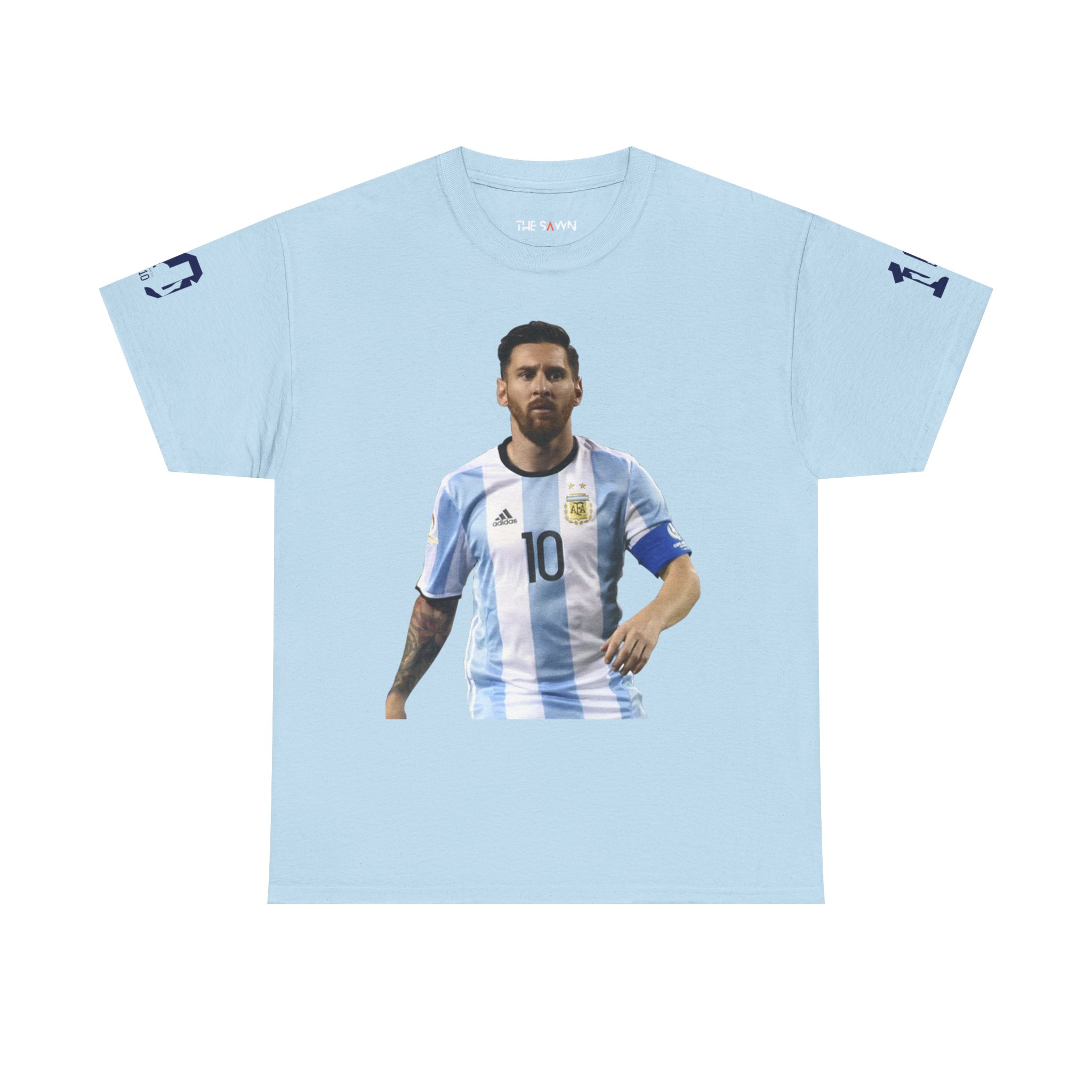 Messi Inspired Unisex Cotton Tee, Football Fan Apparel