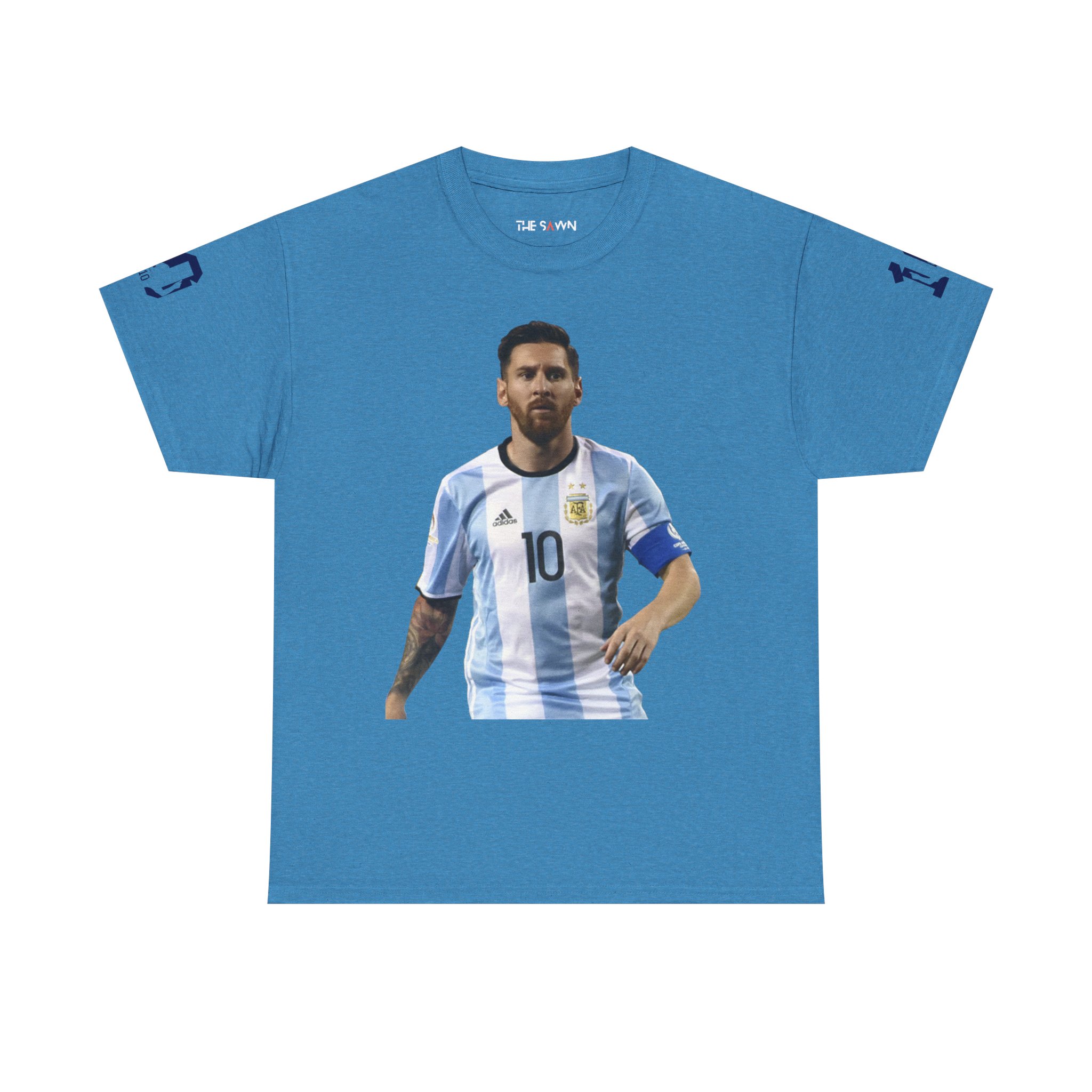 Messi Inspired Unisex Cotton Tee, Football Fan Apparel