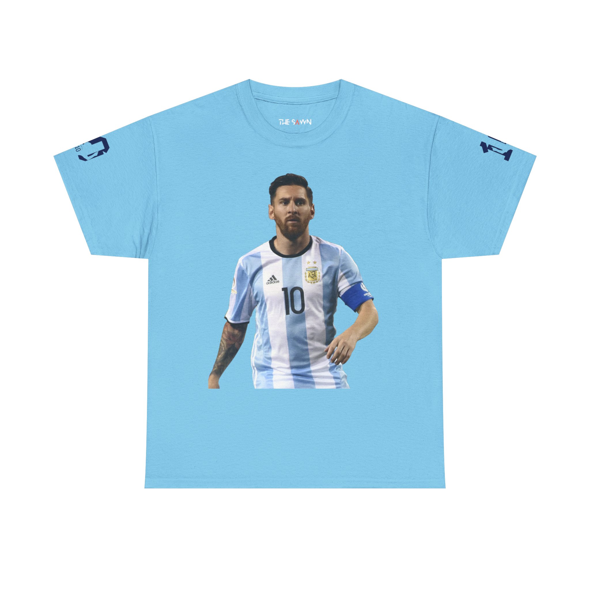 Messi Inspired Unisex Cotton Tee, Football Fan Apparel
