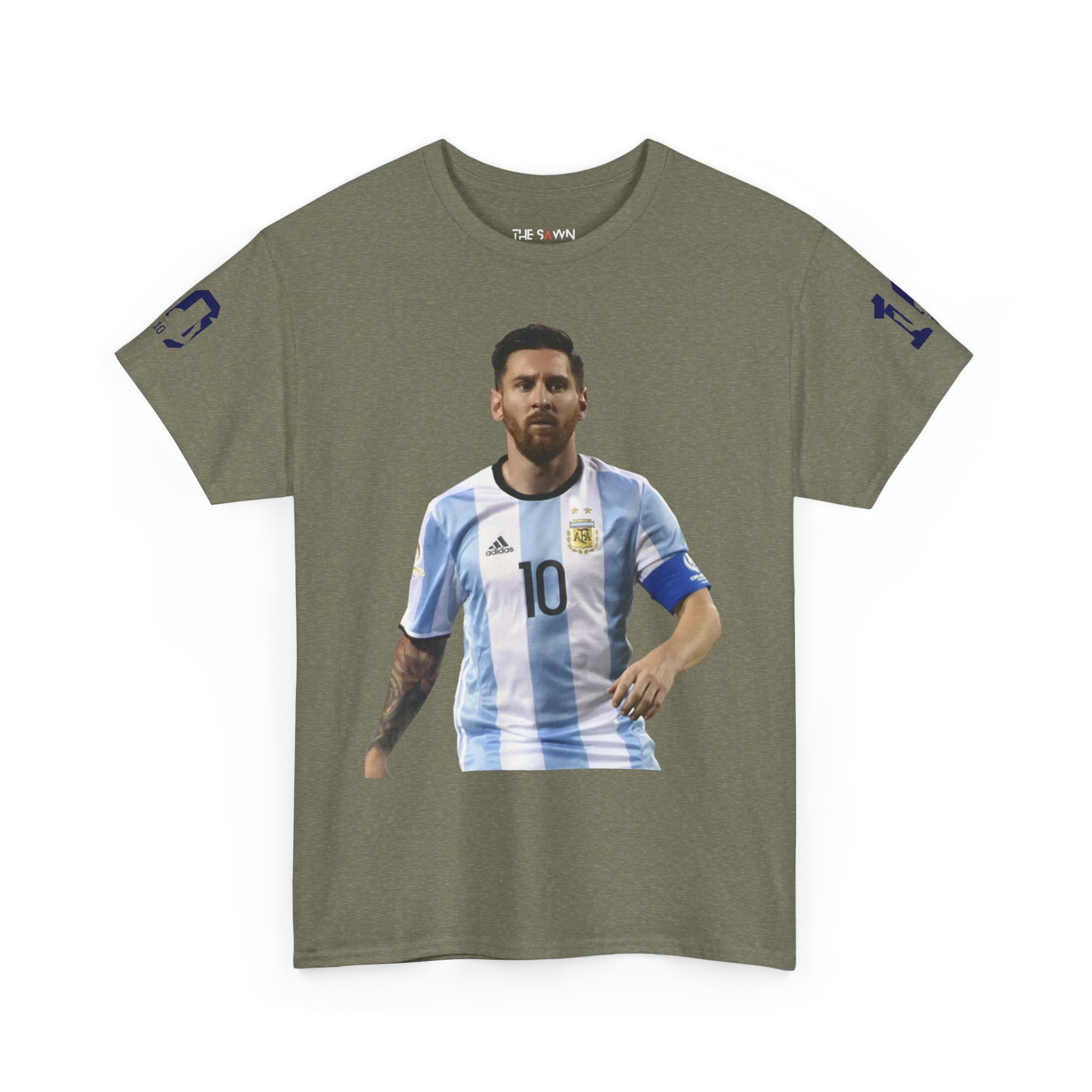 Messi Inspired Unisex Cotton Tee, Football Fan Apparel