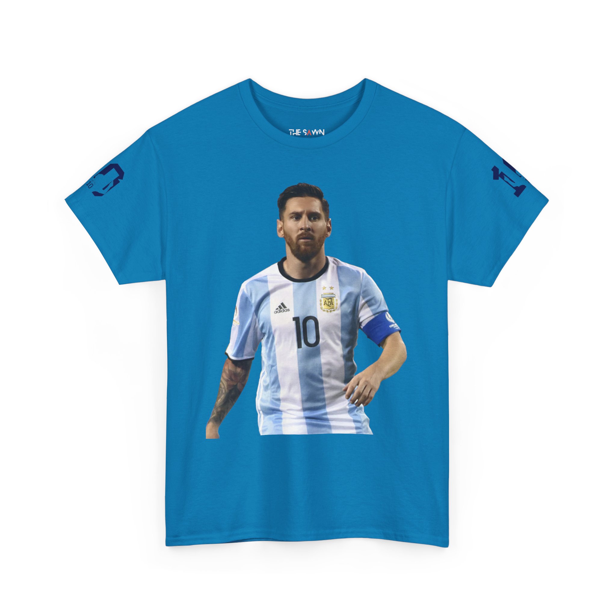 Messi Inspired Unisex Cotton Tee, Football Fan Apparel