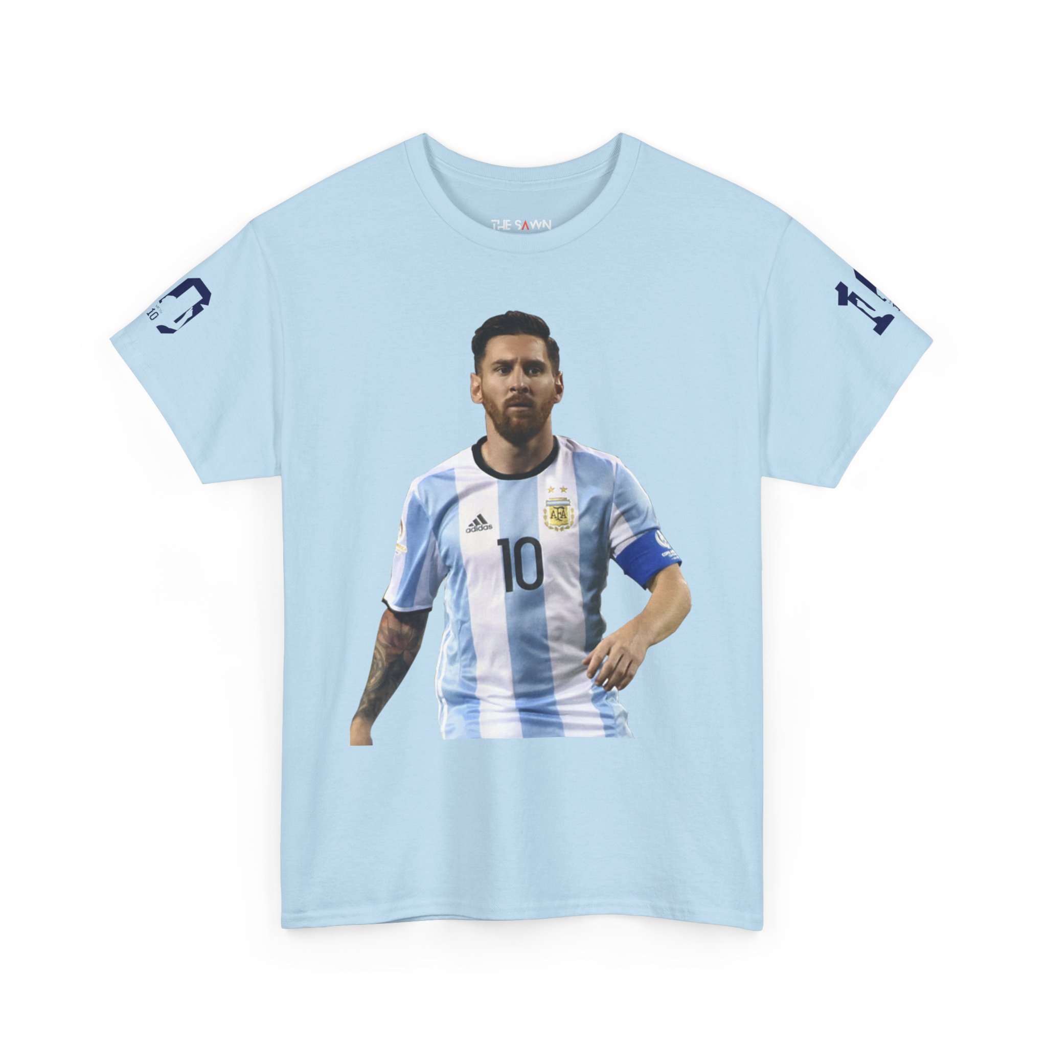 Messi Inspired Unisex Cotton Tee, Football Fan Apparel