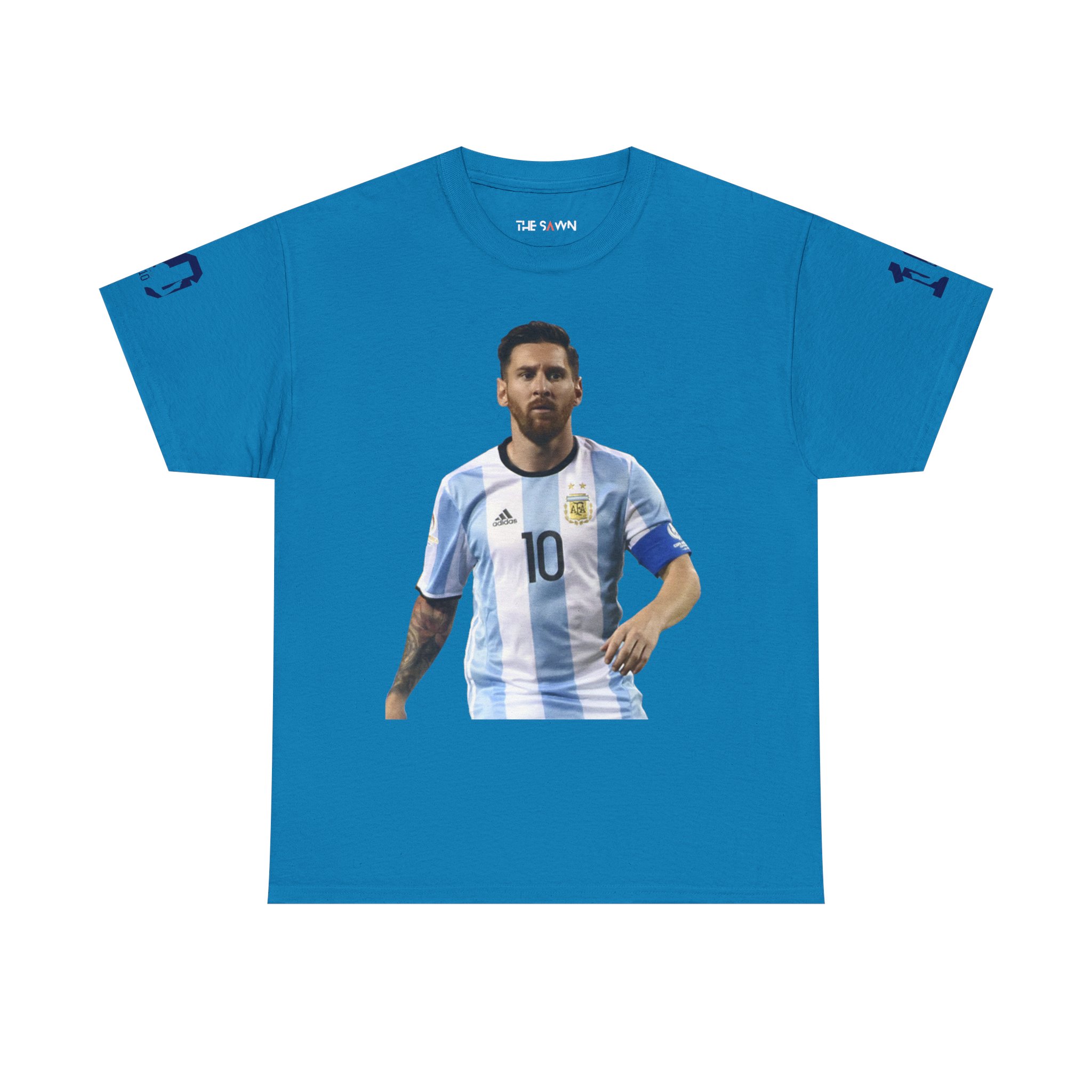 Messi Inspired Unisex Cotton Tee, Football Fan Apparel