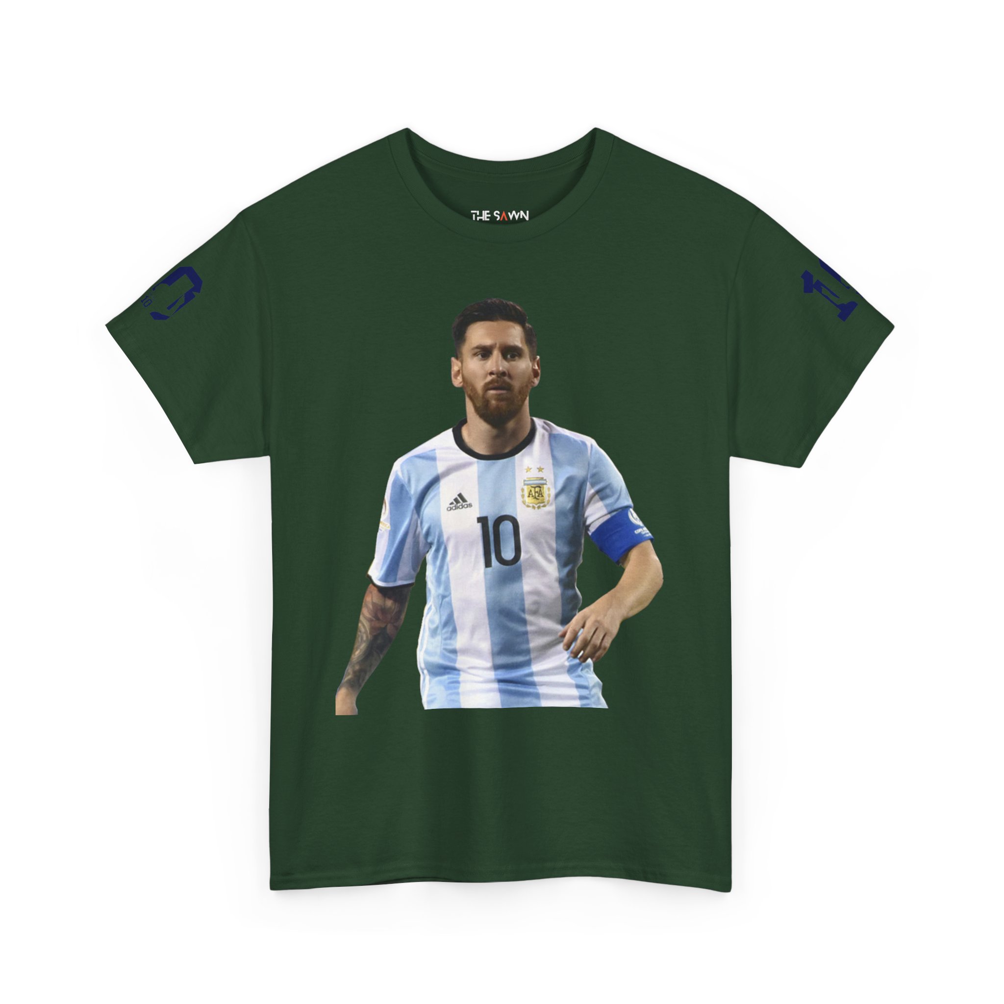Messi Inspired Unisex Cotton Tee, Football Fan Apparel