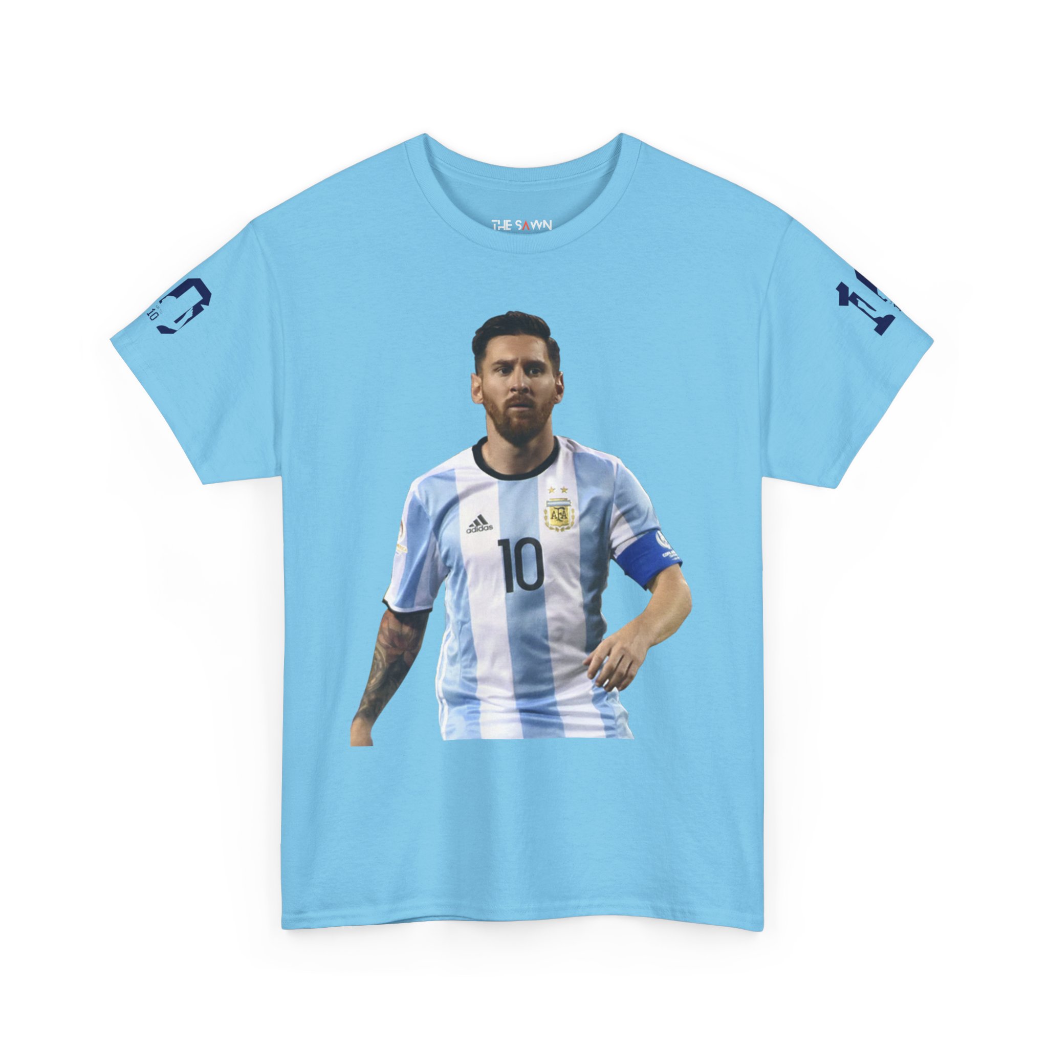 Messi Inspired Unisex Cotton Tee, Football Fan Apparel