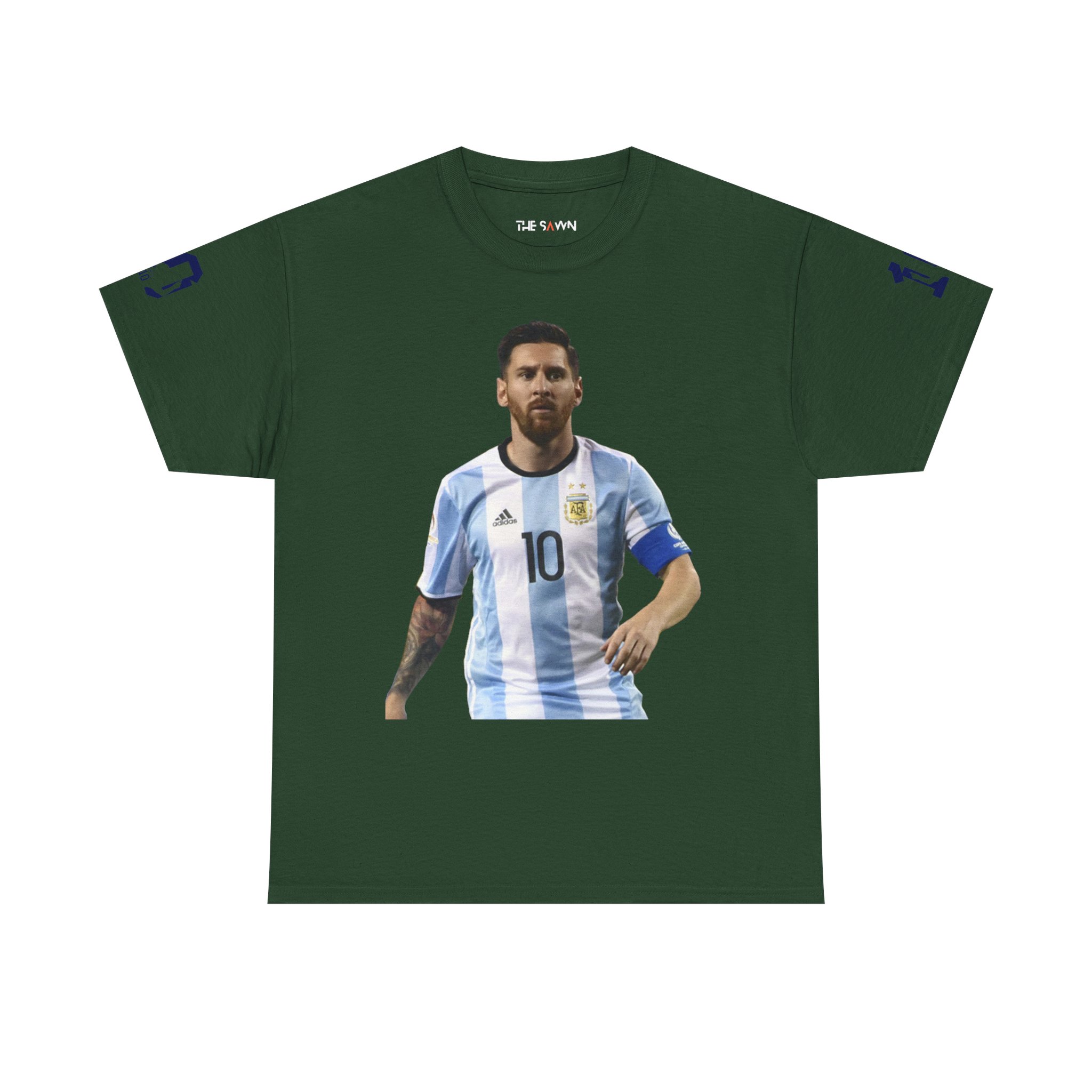Messi Inspired Unisex Cotton Tee, Football Fan Apparel