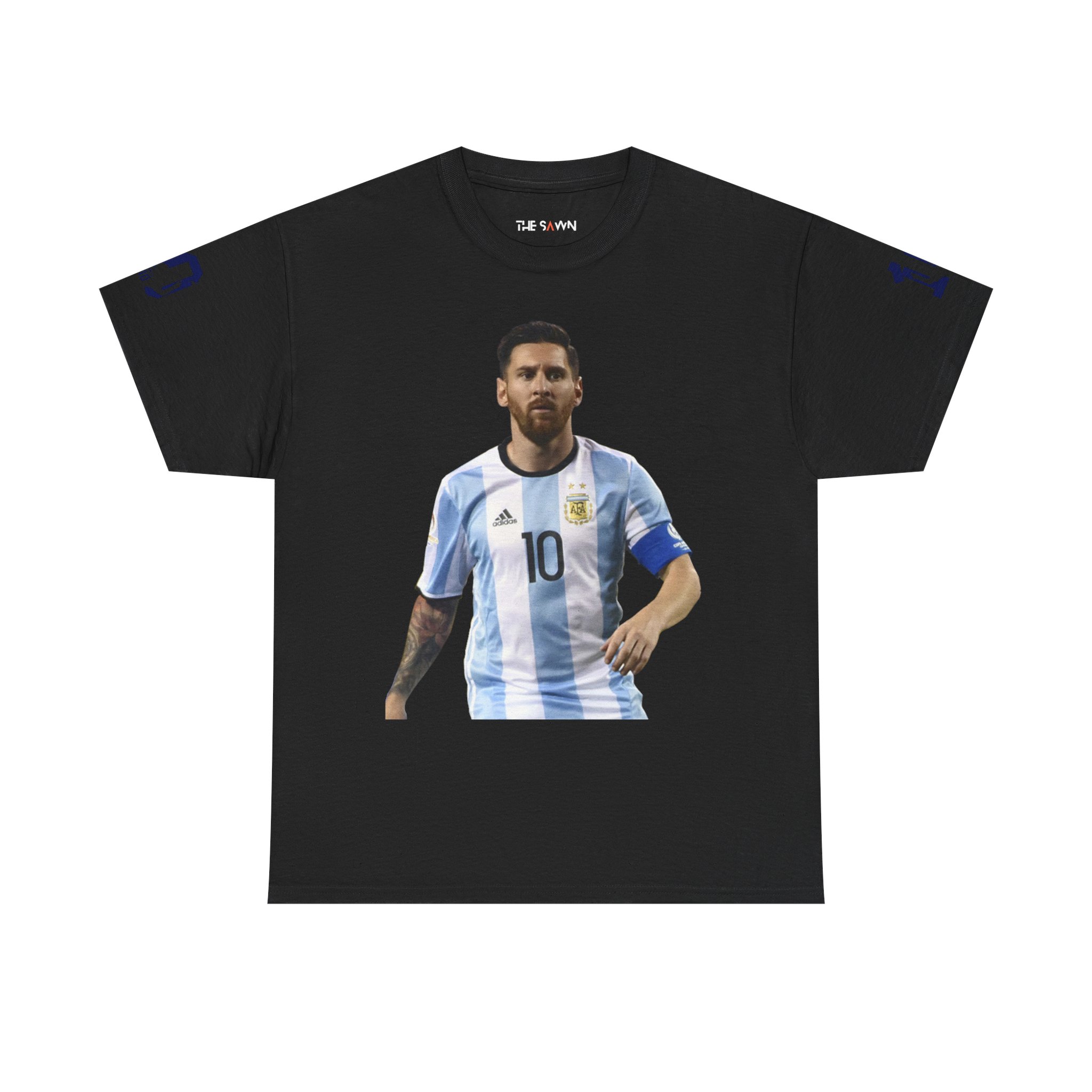 Messi Inspired Unisex Cotton Tee, Football Fan Apparel