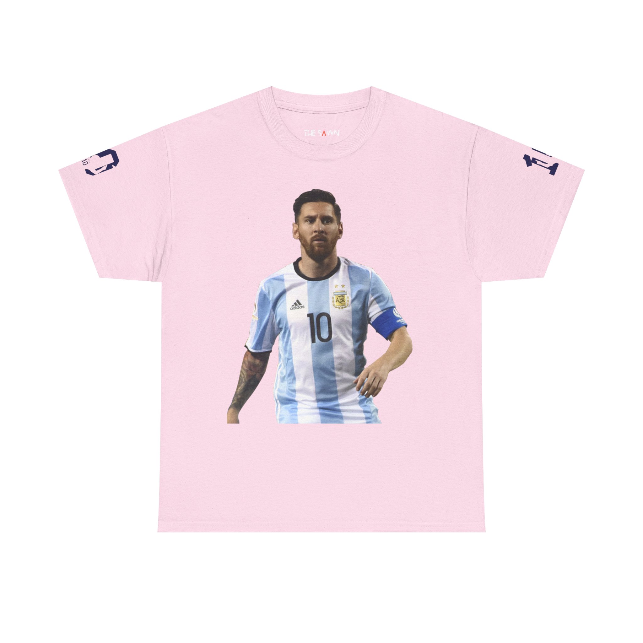 Messi Inspired Unisex Cotton Tee, Football Fan Apparel